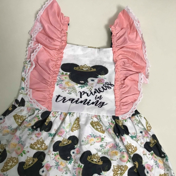 Minnie mouse cute dress lace ruffles - Picture 5 of 6